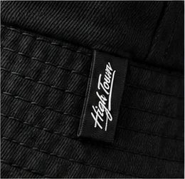 Hightown Signature Bucket Hat Black — detail-hem