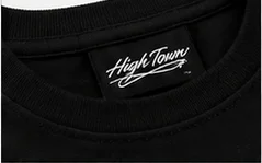 Hightown Signature Tee Black — detail-neck