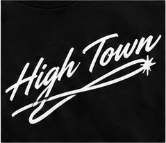 Hightown Signature Tee Black — detail-print