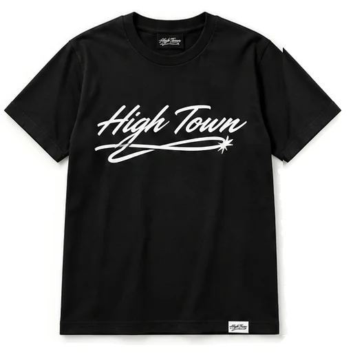 Hightown Signature Tee Black — front